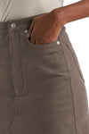 KNEE GODET SKIRT IN DUST, FW22
