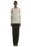 RIB L/S TEE IN PEARL, FW22