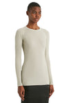 RIB L/S TEE IN PEARL, FW22
