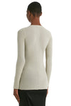 RIB L/S TEE IN PEARL, FW22