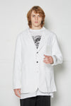 SCHOOL BOY DENIM BLAZER IN WHITE, S22