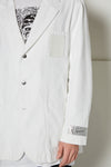 SCHOOL BOY DENIM BLAZER IN WHITE, S22