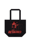 COTTON TOTE BAG WITH PRINT IN BLACK, FW22