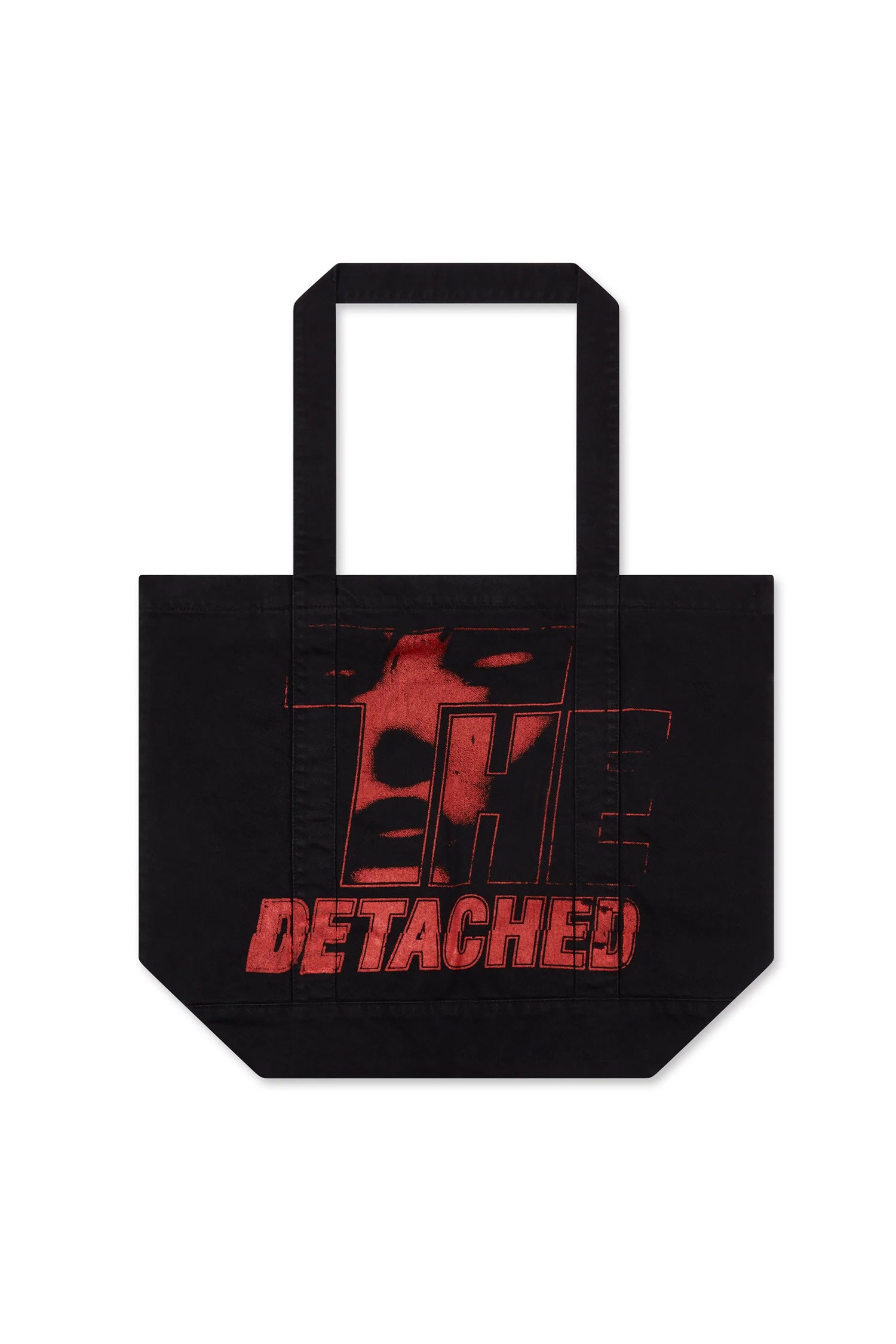 COTTON TOTE BAG WITH PRINT IN BLACK, FW22