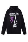 DESTROYED OVERSIZED HOODIE GRAND FETE DE NUIT IN BLACK, FW22