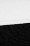 OVERSIZED BICOLOR DENIM SHIRT WITH R PIN IN BACK IN BLACK/WHITE, FW22