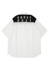 AMERICANO BICOLOR SHIRT WITH EMBROIDERY IN WHITE/BLACK, FW22