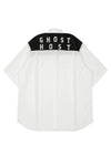 AMERICANO BICOLOR SHIRT WITH EMBROIDERY IN WHITE/BLACK, FW22