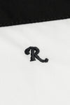 AMERICANO BICOLOR SHIRT WITH EMBROIDERY IN WHITE/BLACK, FW22