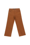 WIDE FIT DENIM WORKWEAR PANTS IN DARK BROWN, FW22