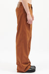 WIDE FIT DENIM WORKWEAR PANTS IN DARK BROWN, FW22