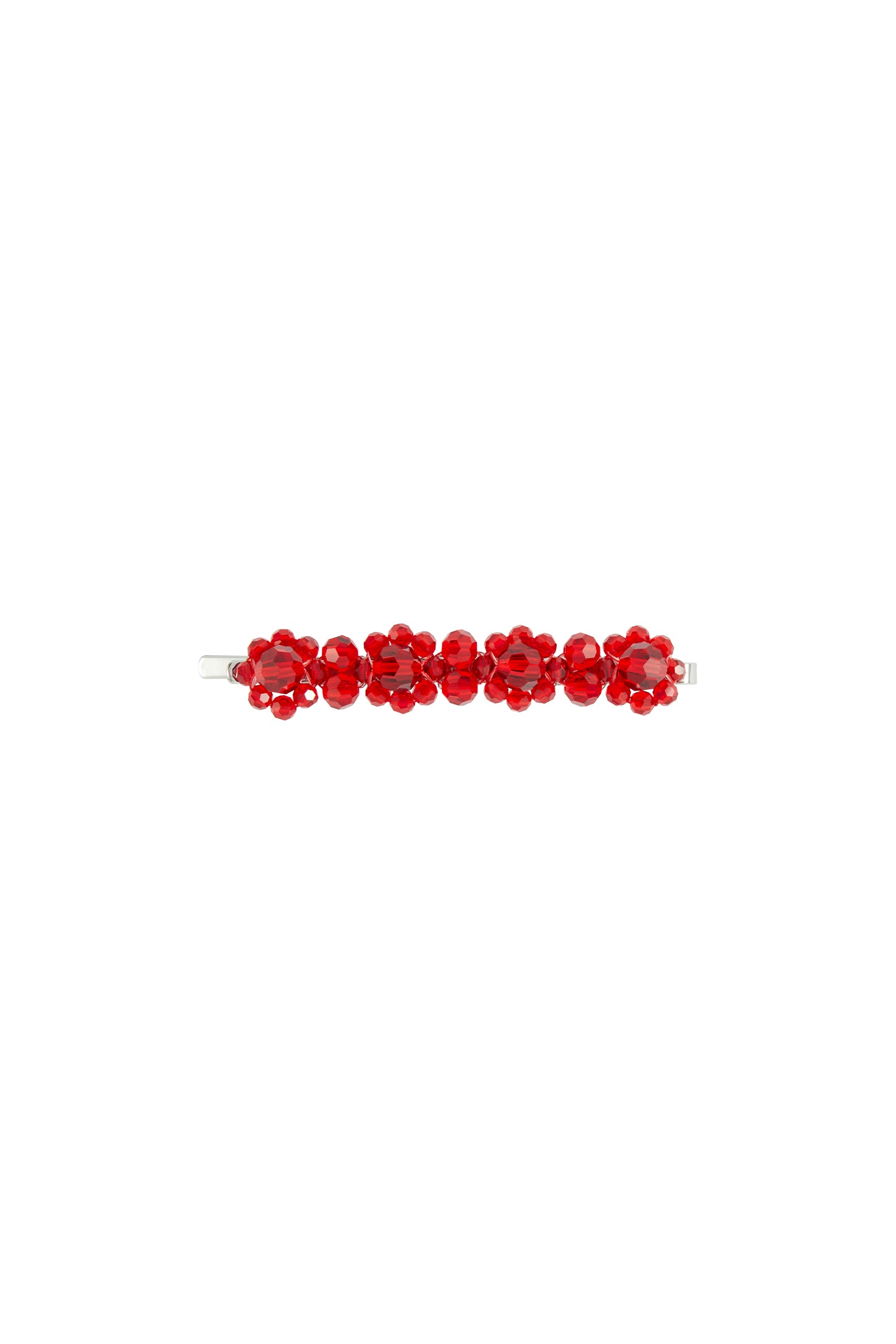 FLOWER HAIR CLIP IN RED, AW22-23