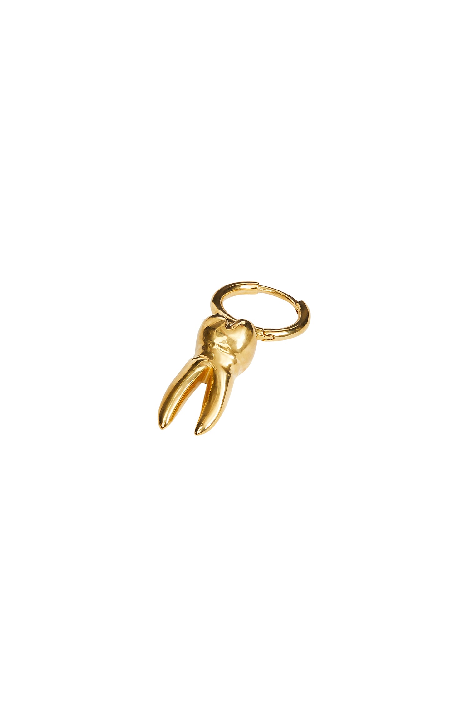 SINGLE BABY TOOTH HOOP EARRING, S22