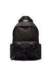 BOW FRONT BACKPACK W/ DAISY EMB IN BLACK/PEARL,SS23