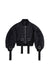 CROPPED BOMBER JACKET W/ ADJUSTABLE SLIDERS IN BLACK, SS23