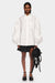 LONG PUFF SLEEVE BUTTON-UP SHIRT IN WHITE, SS23