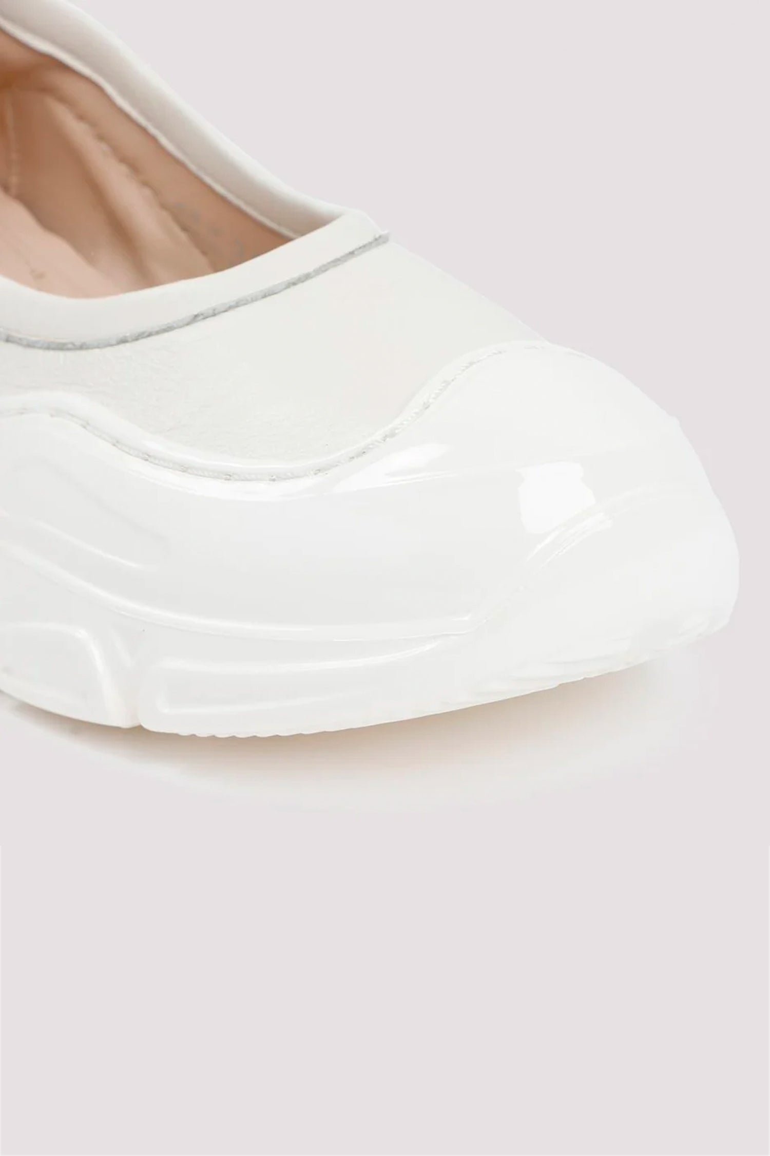 ROUND TOE LOW TREK MARY JANE IN IVORY/IVORY,SS23