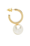 LARGE PEARL HOOP EARRING, W21