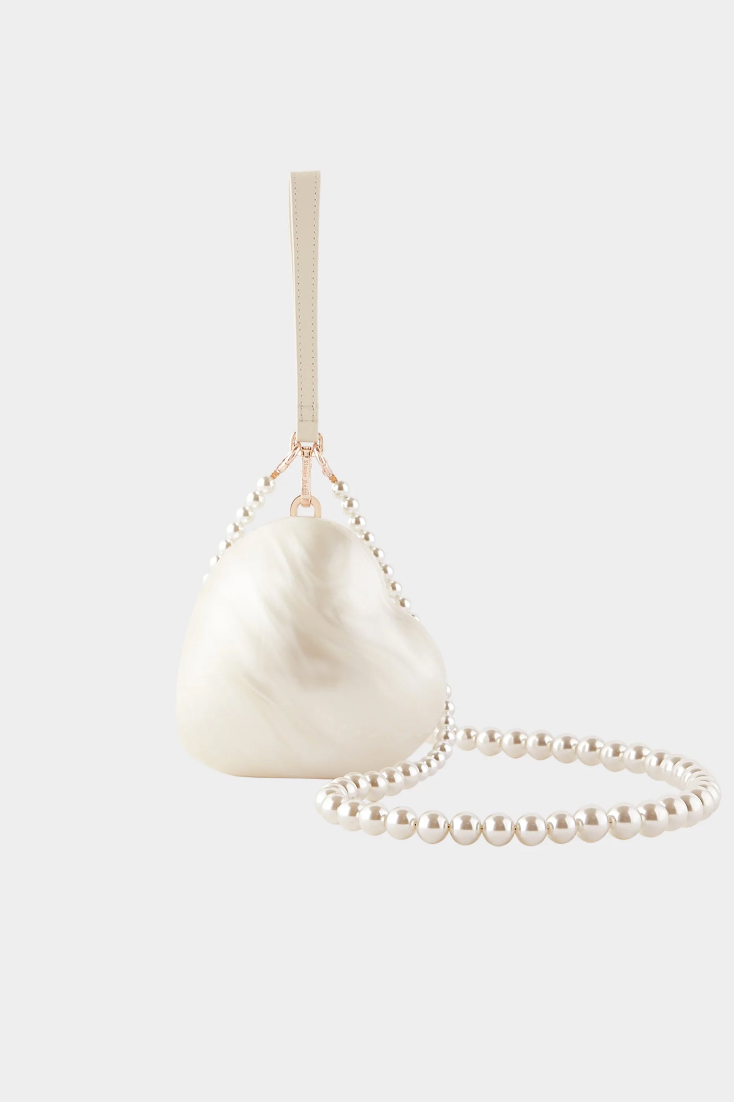 MICRO HEART BAG WITH PEARL STRAP, AW22-23