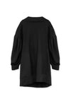 OVERSIZED SIGNATURE SLEEVE V-NECK SWEATER IN BLACK, AW22-23