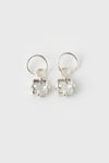 BOUCLE D&#39;OREILLE MIRROIR ARGENT