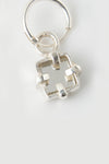BOUCLE D&#39;OREILLE MIRROIR ARGENT