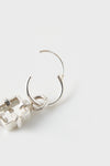 BOUCLE D&#39;OREILLE MIRROIR ARGENT