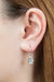 BOUCLE D'OREILLE MIRROIR ARGENT