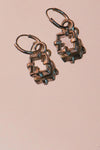 BOUCLE D&#39;OREILLE MIRROIR ARGENT