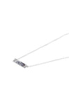 COLLIER PLAQUE &#39;AIMER&#39; ARGENT