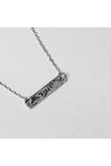 COLLIER PLAQUE &#39;AIMER&#39; ARGENT