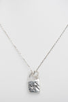 PENDENTIF CADENAS + MIROIR ARGENT