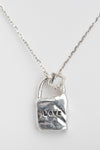 PENDENTIF CADENAS + MIROIR ARGENT
