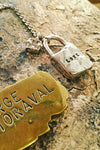 PENDENTIF CADENAS + MIROIR ARGENT