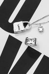 PENDENTIF CADENAS + MIROIR ARGENT