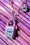 PENDENTIF CADENAS + MIROIR ARGENT