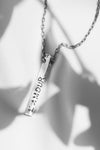 PENDENTIF SQUARE L&#39;AMOUR TOUJOURS ARGENT