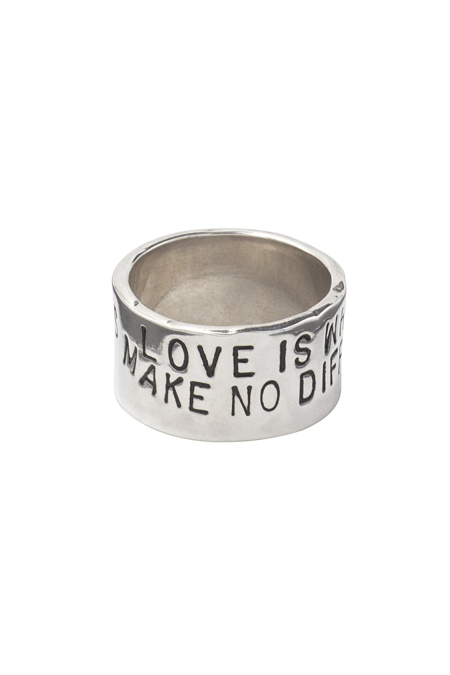 BAGUE LOVE ÉPAISSE ARGENT