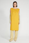SHIFT DRESS IN OCHRE, S23