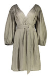 RAPP PARTY DRESS IN KHAKI, S22