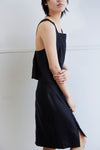 PANEL SKIRT IN EBONY, S23