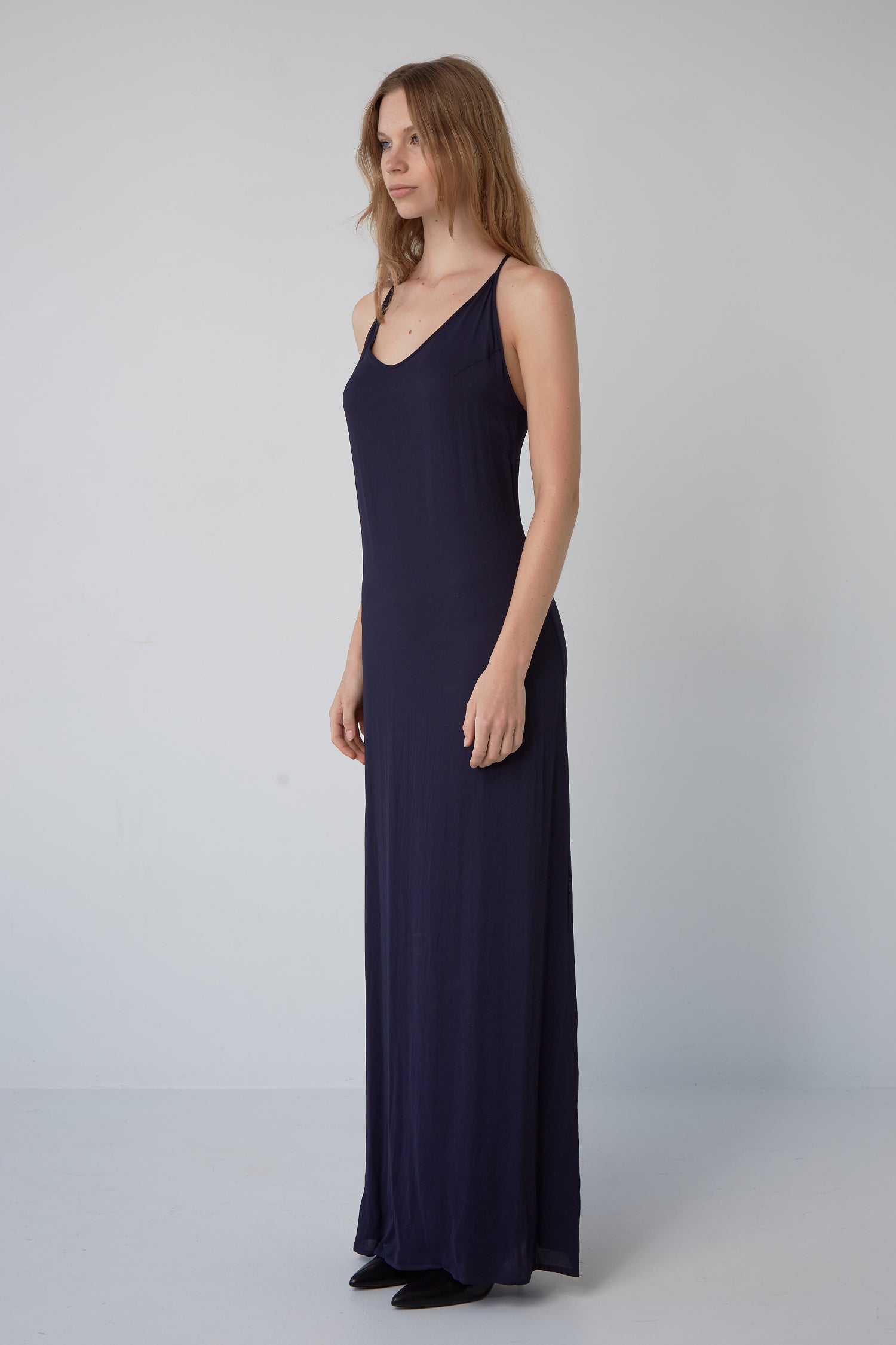 T-BAR GOWN IN LAPIS, S24