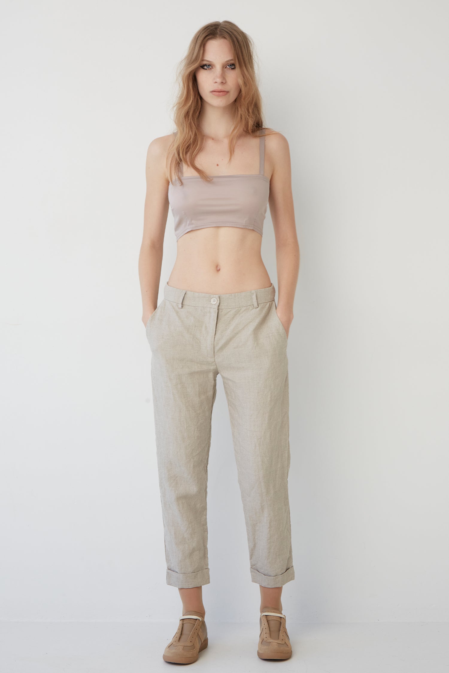 CIGARETTE PANT IN HEMP, S24