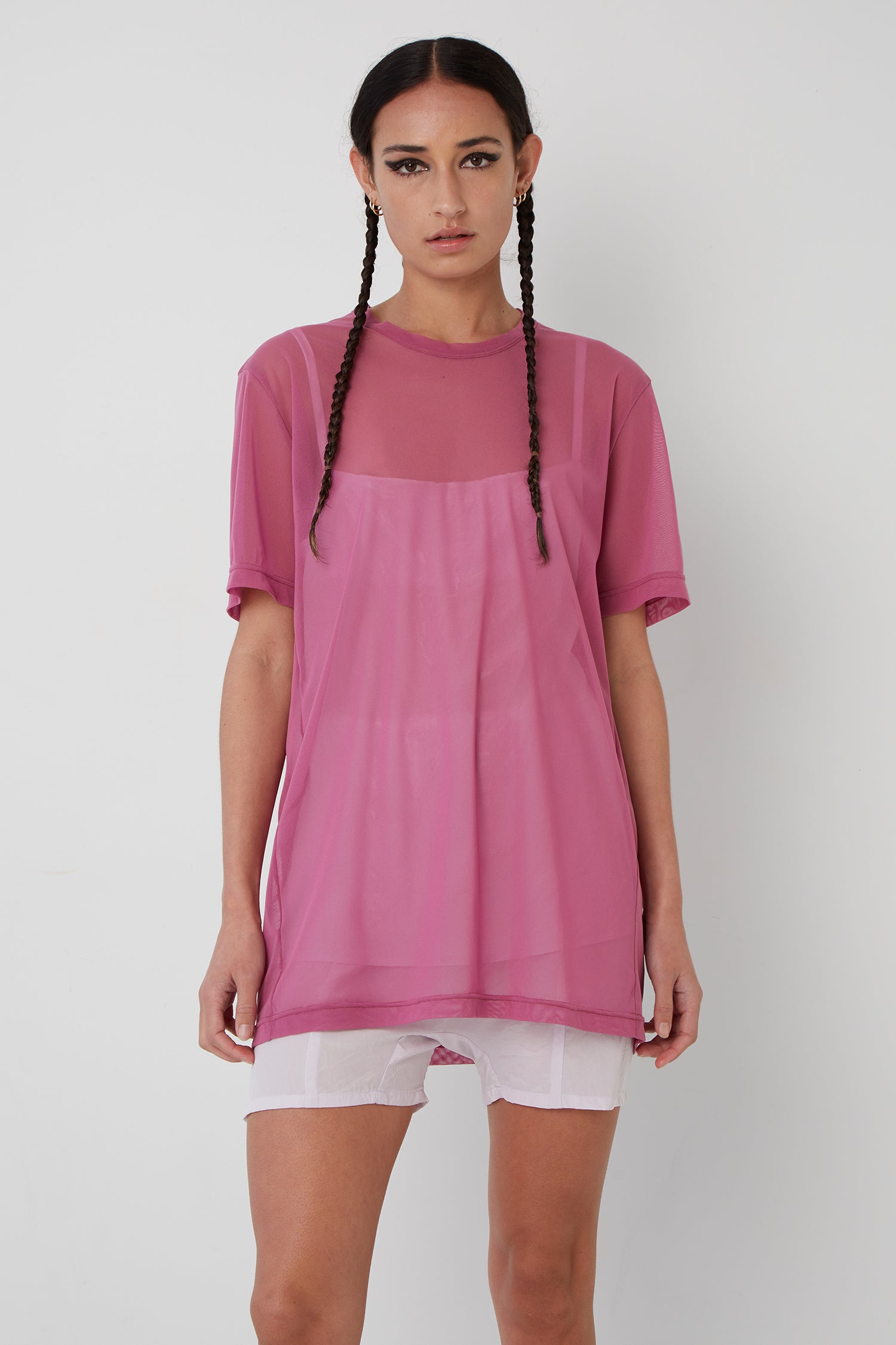 THE FIELD TEE IN FLAMINGO, S24