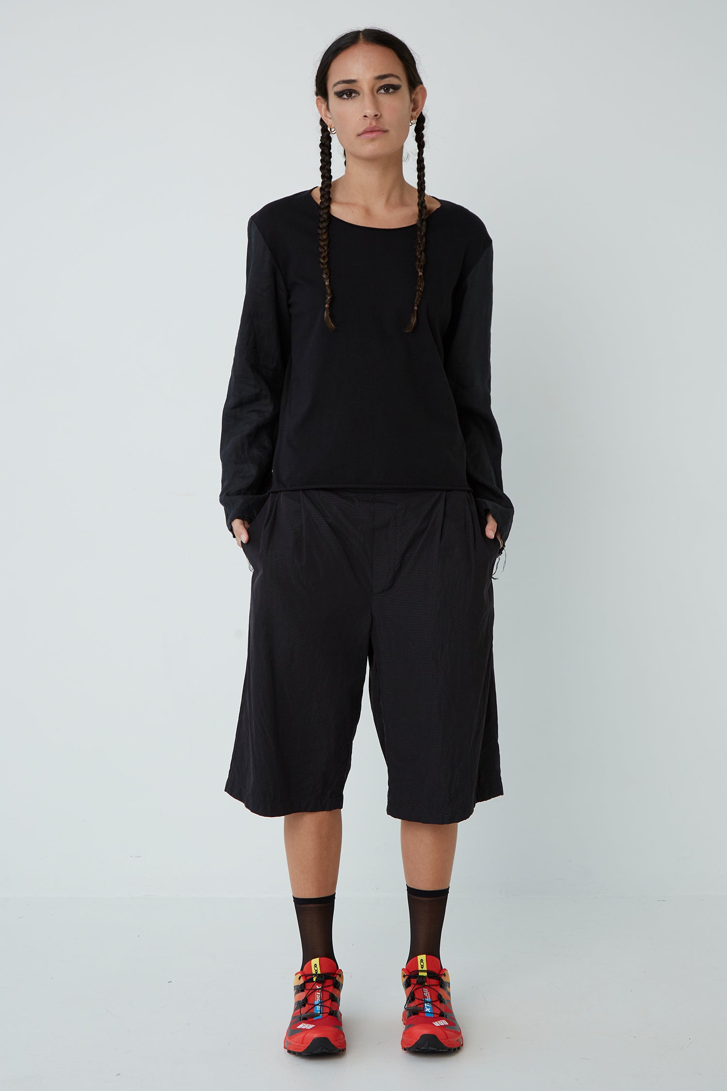 THE LAX SHORTS IN PINSTRIPE, S24