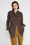 DETAIL SHIRT IN BROWNLINE, S23