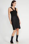 PANEL SKIRT IN EBONY, S23