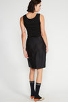 PANEL SKIRT IN EBONY, S23