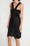 PANEL SKIRT IN EBONY, S23