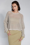 SHORT PULLOVER IN SAND, S23